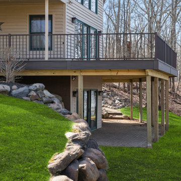 Custom Wrap Around Deck with Dry Space in White Lake, MI