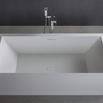 Amazing Solid Surface Bathtubs in white matte finish