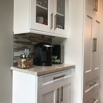 Kitchen Redesign - after (added coffee and charging station)