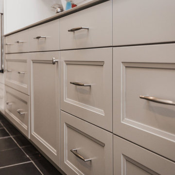 Expanded Drawer Storage with Existing Tile Flooring