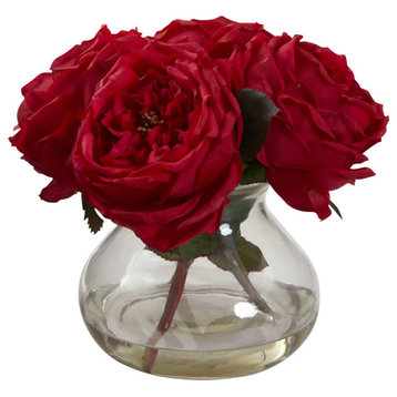Fancy Rose With Vase