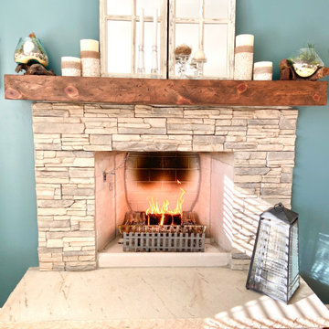 Fireplace Reface and Mantlescape