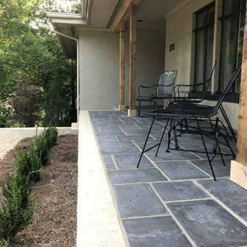 Driveway Parking Addition, Porch Extension, Landscape, and Low Voltage Lighting