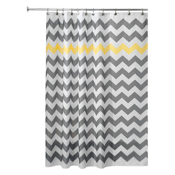 InterDesign Set of 2: Shower Curtain & Mildew-Free Shower Curtain Liner 72