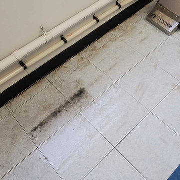 Commercial Wax Removal Cleaning New Wax Application of Commercial Vinyl Tile Flo