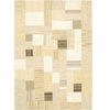 Flat-weave Mosaico Cream Wool Kilim 5'7" x 7'10"