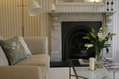 Elegant living room photo in London