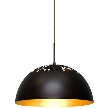 Besa Lighting 1JT-GORDY-BR Gordy - One Light Pendant with Flat Canopy