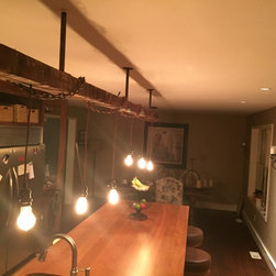 Oversized Barn Style Island Light Fixture - Pendant Lighting