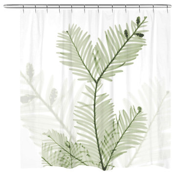 Laural Home Sage Sequoia Shower Curtain
