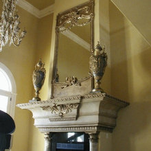fireplace mantle