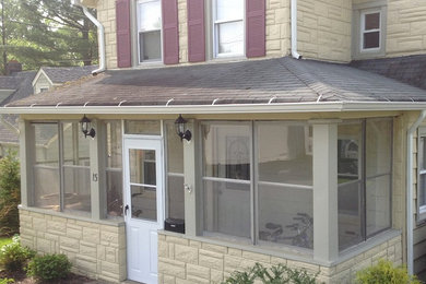Traditional exterior home idea in New York