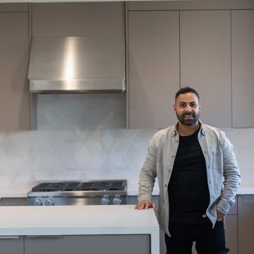 Saying goodbye to old cabinets and hello to a brand new kitchen.
