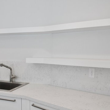 Clean White Laundry Room