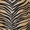 Beige Tiger Print Microfiber Stain Resistant Upholstery Fabric By The Yard