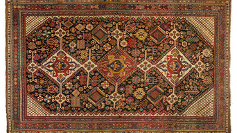 Antique Persian Qashqai Kashkulee (c. 1880 Persia)