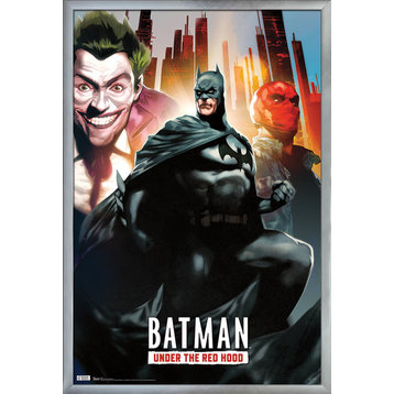 Batman Under The Red Hood Poster, Silver Framed Version