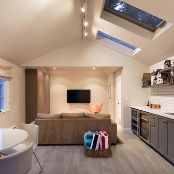 Hamilton Major Remodel, Palo Alto 3800 s.f- Two Story split levels with Basement