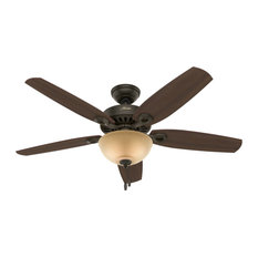 Hunter Builder Plus 52" Builder Deluxe Ceiling Fan with Light 53091 - New Bronze