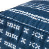 Loloi Polyester And Linen Pouf With Indigo And Ivory Finish PF03PF0007INIVPF02