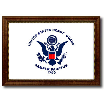 US Coast Guard Military Flag Canvas Print, 27"x39"