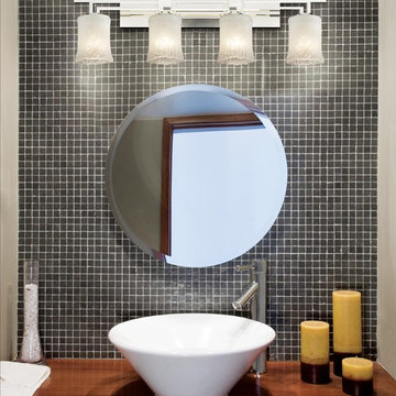 Veneto Luce Aero 4-Light Bath Bar, Cylinder With Rippled Rim, Whitewash Glass ab
