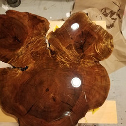 Oxidized Maple Natural Edge Table Top - Coffee And Accent Tables