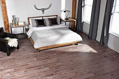 Example of a trendy bedroom design in Montreal