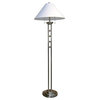 Metal Floor Lamp, Silvertone