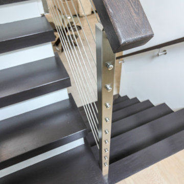 Project #70 | Open-Riser Staircase with Cable Railing