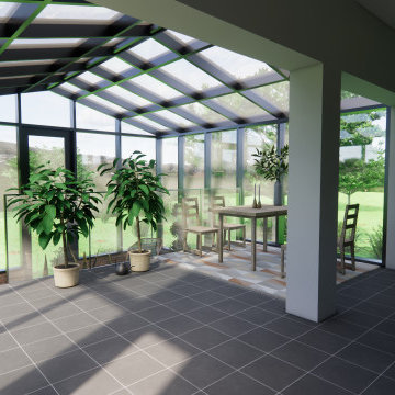 Moderner Wintergarten in Berlin