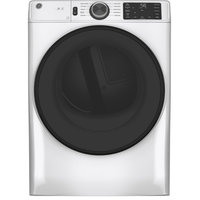GE 28" Front Load Gas Dryer in White