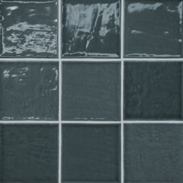 Marin 4" x 4" Ceramic Wall Tile, Midnight Tide (51-pack/5.49 sqft.)