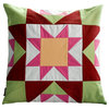 Handmade Canvas Cushion Chic Decorative Pillow 18.9"x18.9" Flowers
