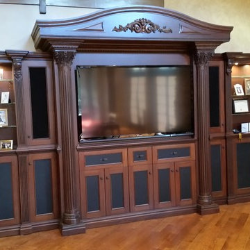 Exclusive TV entertainment wall unit