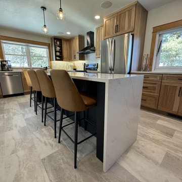 From Congested to Custom: A Warm Hickory Kitchen Transformation