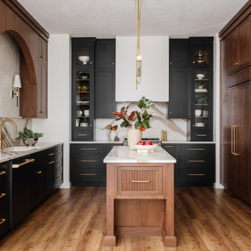 Allie Reed, Designer - Moody Walnut & Black Kitchen