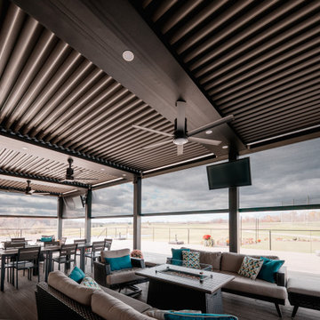 Lake Forest Golf Club - Ann Arbor, MI: StruXure Louvered Pergola & MagnaTrack