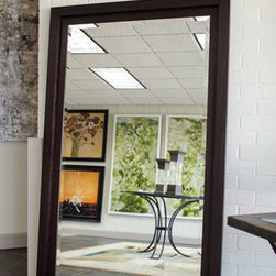 Dark espresso framed mirror - Mirrors