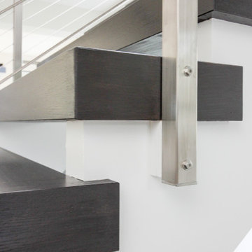 Project #70 | Open-Riser Staircase with Cable Railing