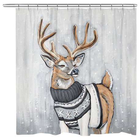 Cozy Deer Shower Curtain