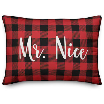 Mr. Nice, Buffalo Check Plaid 14x20 Lumbar Pillow