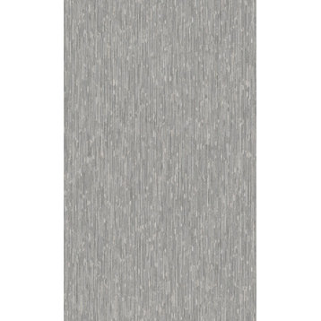 Textured Fabric Like Wallpaper, Grey, Double Roll