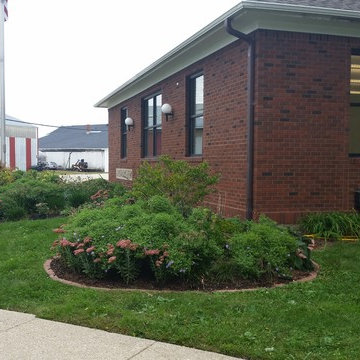 veterans memorial, mulch-less
