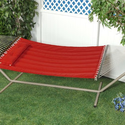 Bliss Hammock Quilted Hammock with Polyester Pillow with &ldquo;S&rdquo; Stitch - Products