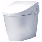 TOTO - TOTO Neorest 550H Dual Flush Toilet, 1.0 and 0.8 GPF, White - An elegant skirted one-piece unit, this Neorest offers ecology-minded luxury, with our technologically advanced WASHLET, Tornado siphon jet flushing system, remote control, heated seat and CeFiONtect, an extraordinarily smooth, ion-barrier surface to help keep the bowl cleaner longer.