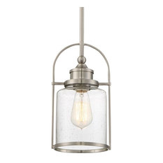 Quoizel QPP2781 Payson 1 Light 7"W Mini Pendant - Brushed Nickel