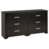 Prepac Furniture Coal Harbor 6-Drawer Dresser