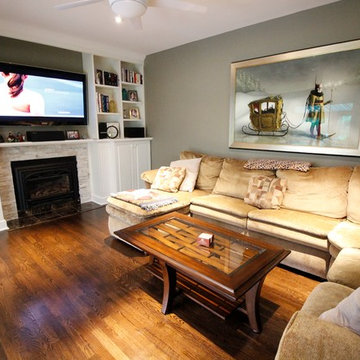 Natural water-based finished on red oak floor!