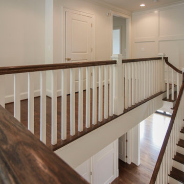 Project #77 | Elegant Traditional Stair with Two-Sided Balcony